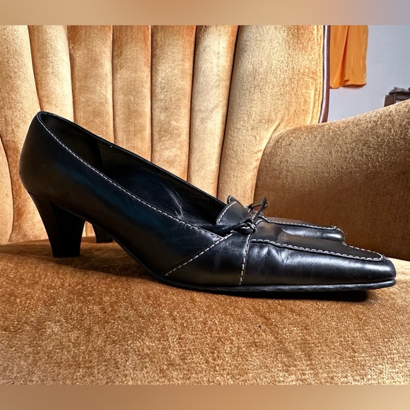 Amalfi Heeled Loafer Size 8 Made in Italy - Picture 1 of 10